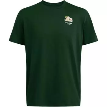 Under Armour Футболка Golf Goin Fashion Comfortable Letter Crew Neck с коротким рукавом, мужские топы, цвет лесной зеленый 1386789-301 M