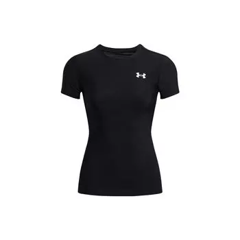 Under Armour Футболка HeatGear® OG с круглым вырезом и коротким рукавом, женская, черная, 1387562-001 XL
