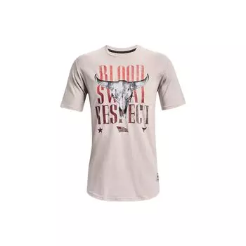 Under Armour Футболка Johnson Series Printed Crew Neck Short Sleeve T Shirt Men Tops Agate-White 1367118-112 XL
