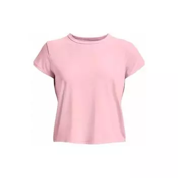 Under Armour Футболка Knockout Solid Simple Training Sports с круглым вырезом и коротким рукавом, женская, розовая 1374607-647 M