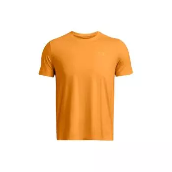 Under Armour Футболка Launch Elite Solid Logo Running Casual Sports с круглым вырезом и коротким рукавом для мужчин, оранжевая 1382648-803 L