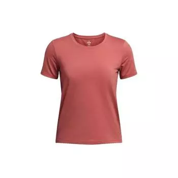 Under Armour Футболка Meridian Solid Round Neck Training с коротким рукавом, женские футболки, оранжево-розовые 1379155-611 S