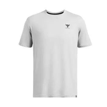 Under Armour Футболка мужская Johnson Series Brahma Solid Logo с круглым вырезом и коротким рукавом, серая 1387797-011 L