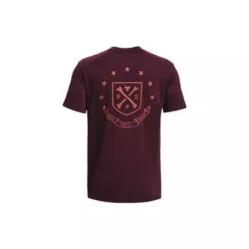 Under Armour Футболка мужская Johnson Series с коротким рукавом и принтом букв, коричневая 1379749-600 XL