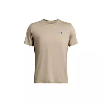 Under Armour Футболка мужская с коротким рукавом и дышащим круглым вырезом с логотипом, серо-коричневая 1383668-203 XL