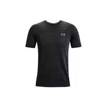 Under Armour Футболка мужская с коротким рукавом и принтом Rush Letter, повседневная, с круглым вырезом, дышащая, серая 1366150-001 L