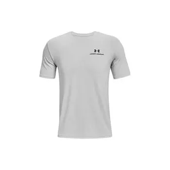 Under Armour Футболка мужская с коротким рукавом и круглым вырезом Rush Energy Letter Logo Print, серая 1366138-014 XXL