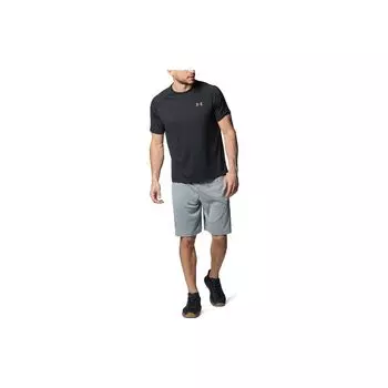 Under Armour Футболка мужская спортивная повседневная с круглым вырезом и коротким рукавом с логотипом, черная 1358553-001 XL