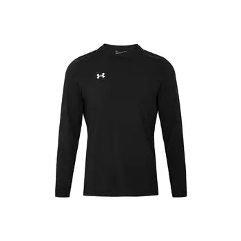 Under Armour Футболка мужская спортивная с круглым вырезом и длинным рукавом с логотипом, черная 22600307-001 L