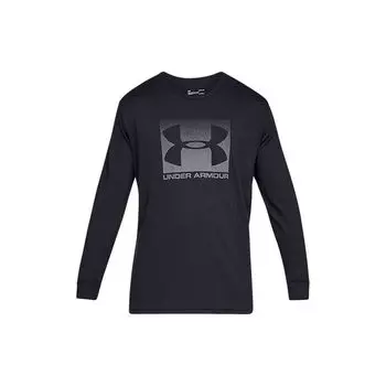 Under Armour Футболка мужская спортивная с логотипом и длинным рукавом, черная, 1329586-001 M