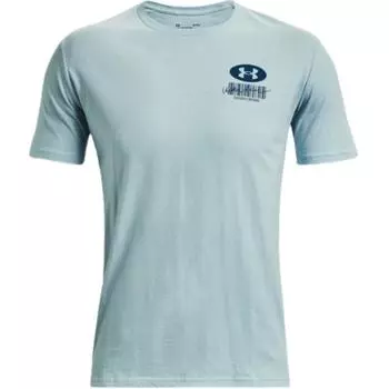 Under Armour Футболка мужская спортивная с логотипом и буквенным принтом, свободная, с круглым вырезом, синяя 1370527-478 XL