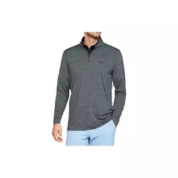 Under Armour Футболка мужская спортивная трикотажная с длинным рукавом и принтом логотипа, однотонная, серая 1327040-012 XXL