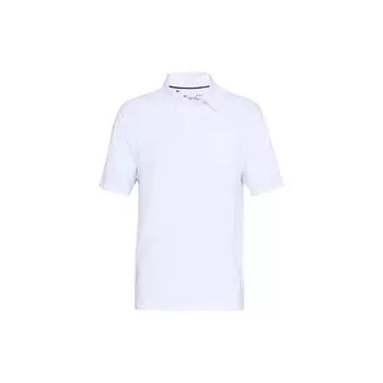 Under Armour Футболка-поло для гольфа Charged Cotton, мужская, белая 1321111-100 L