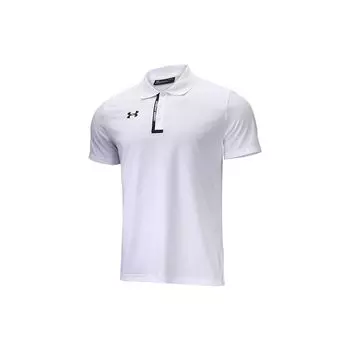 Under Armour Футболка-поло с принтом логотипа, трикотажная спортивная, мужская, белая 22500513-100 XXL