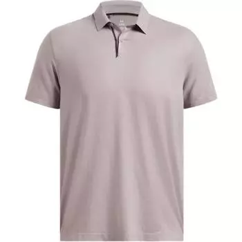 Under Armour Футболка-поло Tour Tips Golf Solid Color с коротким рукавом для мужчин, топы Fatty-Carp-Gray 1385128-015 M