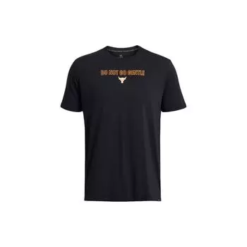 Under Armour Футболка Project Rock Johnson Rage Printed Soft Comfortable Stretch Crew Neck для мужчин, черная 1383295-001 L