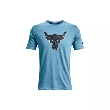 Футболка Under Armour Project Rock Vintage Print Crew Neck с круглым вырезом для мужчин, цвет синий 1371214-416 M