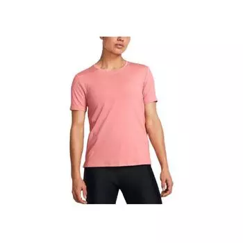 Under Armour Футболка Rush Ua Training Fitness Dopamine Quick-Dry Sports Leisure с коротким рукавом для женщин, розовая 1379043-603 XL