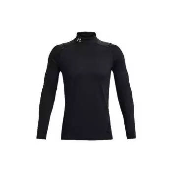 Under Armour Футболка с длинным рукавом ColdGear Infrared Mock, мужская, черная 1366066-001 L