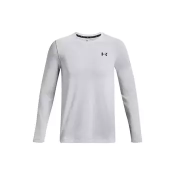 Under Armour Футболка с длинным рукавом Rush Solid Color Logo Print Vintage для мужчин, белая 1379282-100 XL