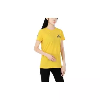 Under Armour Футболка с коротким рукавом для женщин с принтом букв, спортивная, для бега и фитнеса, желтая 1363203-790 M