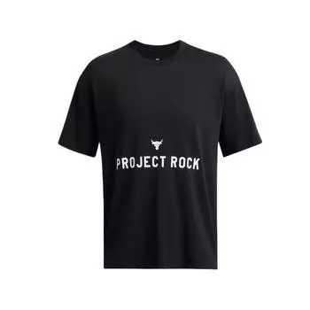 Under Armour Футболка с коротким рукавом и круглым вырезом с надписью Badge Of Honor Letter Print, мужские топы, черная 1386892-001 M