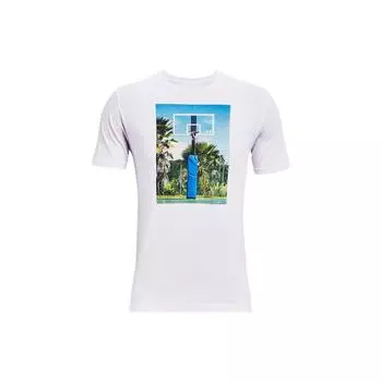 Under Armour Футболка с коротким рукавом и графическим принтом, с круглым вырезом, мужская, белая 1361923-100 L