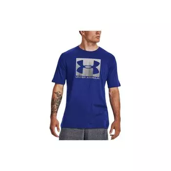Under Armour Футболка с коротким рукавом и круглым вырезом, с принтом логотипа, мужская, синяя 1329581-400 XL