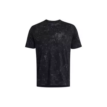 Under Armour Футболка с коротким рукавом и круглым вырезом с принтом, мужская, черная 1383974-001 S