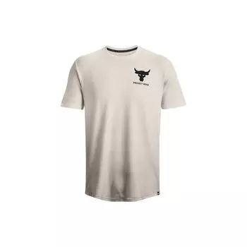 Under Armour Футболка с коротким рукавом и круглым вырезом в стиле ретро, цвет слоновой кости 1378906-130 M