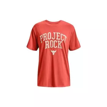 Under Armour Футболка с коротким рукавом и круглым вырезом John Series с буквенным принтом, женские топы, малиново-розового цвета 1377449-872 S