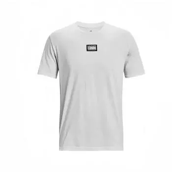 Under Armour Футболка с коротким рукавом и принтом в виде букв, мужская, серая, 1379552-014 M
