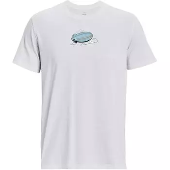 Under Armour Футболка с коротким рукавом и круглым вырезом, мужская, цвет белый 1379556-100