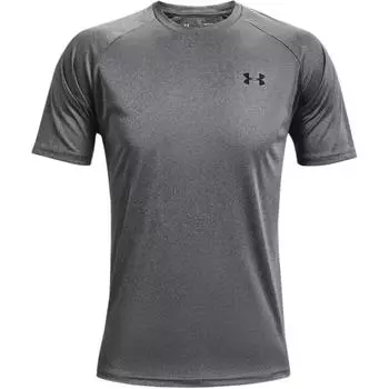 Under Armour Футболка с коротким рукавом и круглым вырезом Velocity Solid Logo, мужские топы, темно-серый цвет 1327965-012 2XL