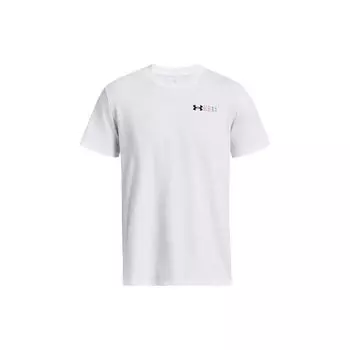 Under Armour Футболка с коротким рукавом и принтом логотипа, мужская, белая 1382904-100 2XL