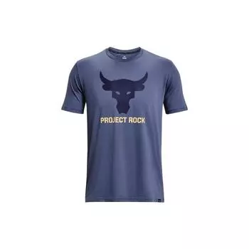 Under Armour Футболка с коротким рукавом и круглым вырезом с буквенным узором, мужская, цвет синий 1380520-480 M