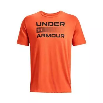 Under Armour Футболка с коротким рукавом и логотипом Team Issue Letter Print Training, мужская, оранжевая 1370952-851 L
