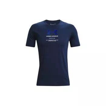 Under Armour Футболка с коротким рукавом и принтом логотипа в стиле casual для мужчин, цвет Academy-Blue 1366443-408 XXL