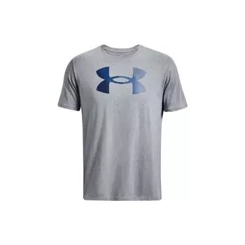 Under Armour Футболка с коротким рукавом и круглым вырезом, дышащая, с логотипом, мужская, серая 1379451-035 XXL