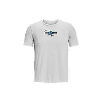 Under Armour Футболка с коротким рукавом и принтом в виде мультяшных букв, мужская, серая, 1374009-014 XXL