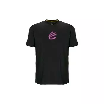 Under Armour Футболка с коротким рукавом и круглым вырезом Curry Girl Dad, цвет черный, для мужчин 1383383-001 3XL