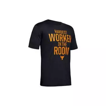 Under Armour Футболка с коротким рукавом Project Bull Head Fitness Printed для мужчин, цвет черный 1355636-001 S