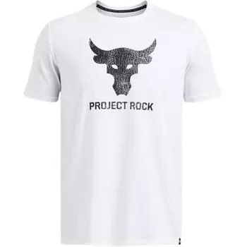 Under Armour Футболка с коротким рукавом Project Rock Payoff Graphic, мужская, белая 1383191-100 2XL