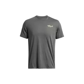 Under Armour Футболка с круглым вырезом и коротким рукавом UA Walley Animal Print, мужская футболка, серая 1382908-025 XL