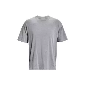 Under Armour Футболка с круглым вырезом и коротким рукавом с логотипом, мужская, серая 1384037-035 3XL