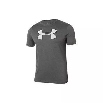 Under Armour Футболка с круглым вырезом и большим логотипом, мужская, угольного цвета 1329583-019 S