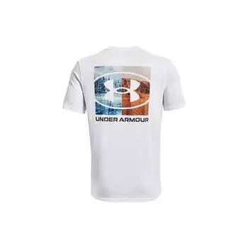 Under Armour Футболка с круглым вырезом и коротким рукавом с логотипом, мужская, белая 1370190-100 L