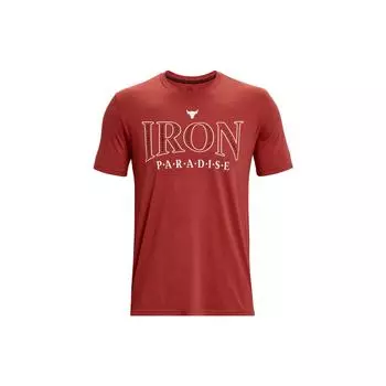 Under Armour Футболка с круглым вырезом и коротким рукавом с буквенным принтом, мужская футболка, красная 1379837-635 L