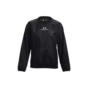 Under Armour Футболка с круглым вырезом и однотонным узором, женская, черная 1369850-001 L
