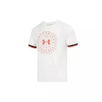 Under Armour Футболка с круглым вырезом и винтажным логотипом, мужские топы, белая 1361665-112 XL